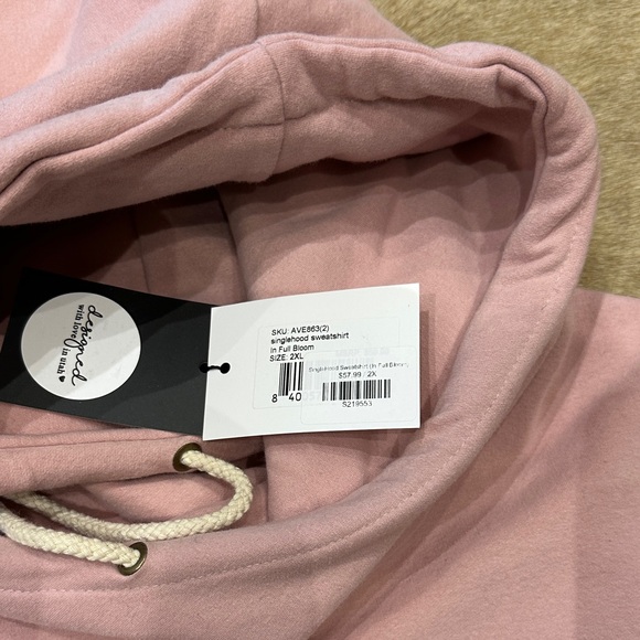 AMPERSAND AVE Pink and Khaki Floral Cowl Neck Sweater - Picture 2 of 4